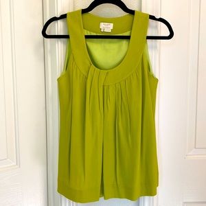 Kate Spade Back-to-Work Sleeveless Chartreuse Blouse